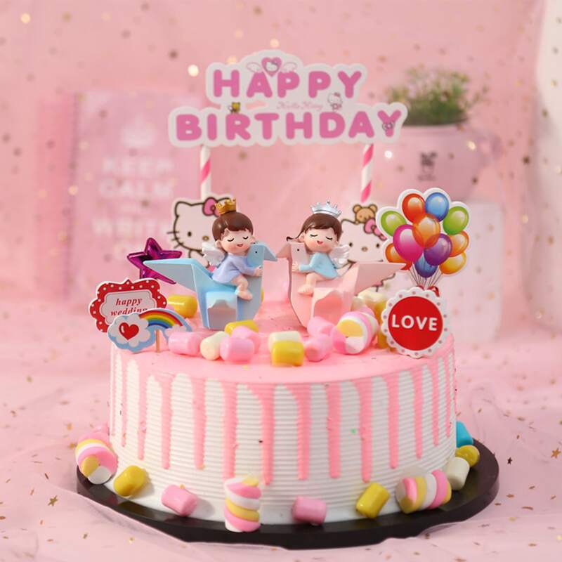 

1pc Cartoon Figure Ornament, Multicolor