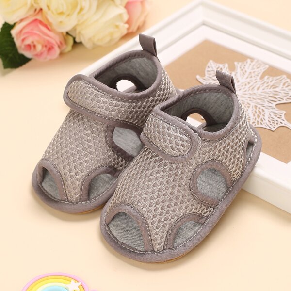 

Baby Boys Cut Out Velcro Strap Sandals, Grey