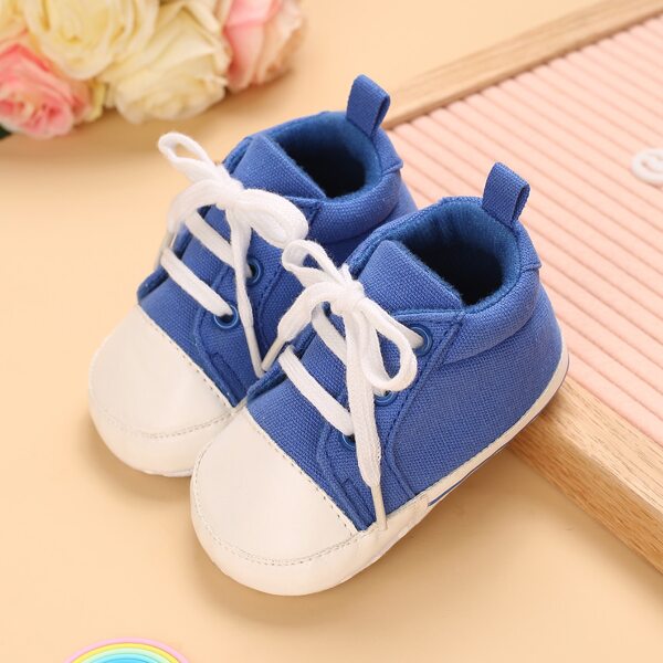 

Baby Boys Lace Up Front Canvas Shoes, Blue