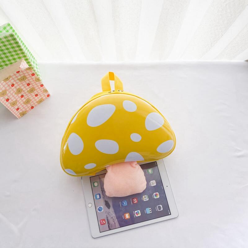 

Mushroom Design Backpack, Yellow