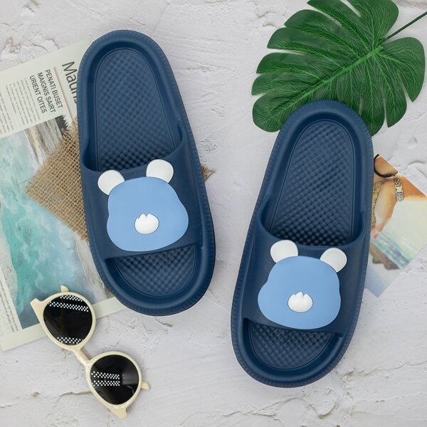 

Cartoon Decor Slides, Navy blue