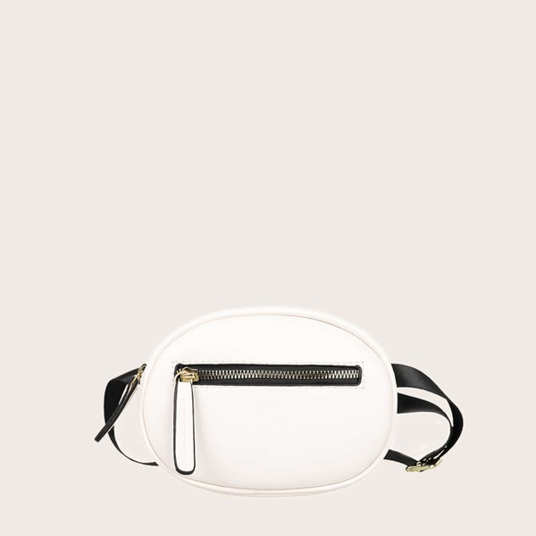 

Girls Zip Front Fanny Pack, White