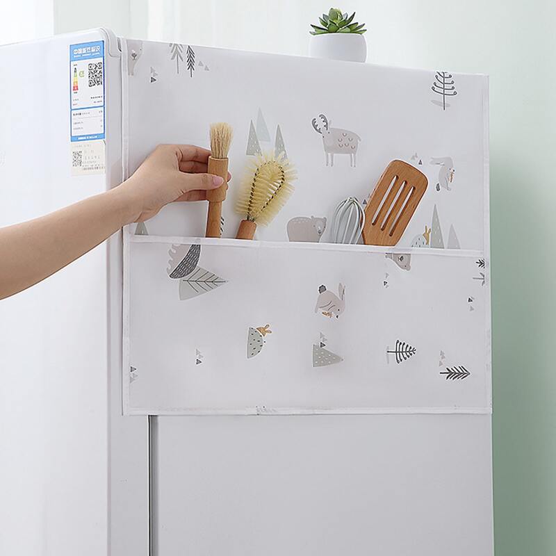 

1pc Random Cartoon Pattern Refrigerator Dust Cover, Multicolor