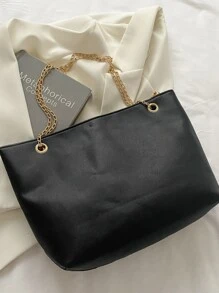 女士菱格紋袋,圍巾裝飾肩袋,時尚pu皮圍巾裝飾菱紋壓花肩提袋,適用於青少年女孩、大學生、菜鳥、白領員工,在辦公室、工作、商務、通勤等場合,是女性最佳工作包 - 黑色 - 查看 7