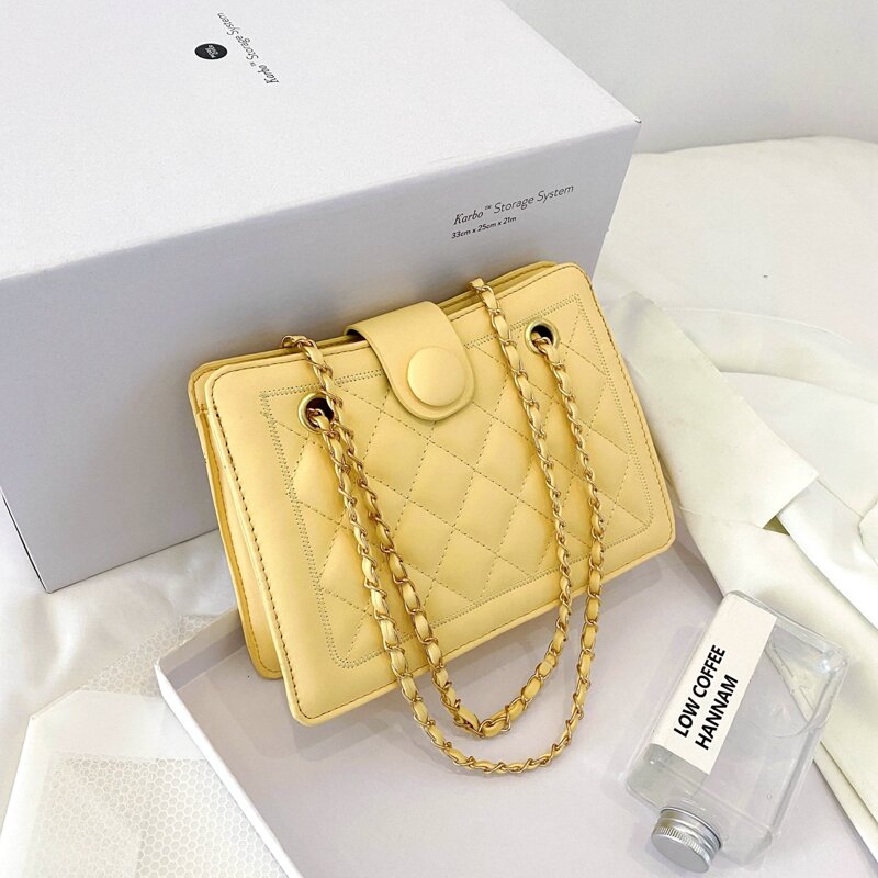 

Quilted Shoulder Bag, Yellow
