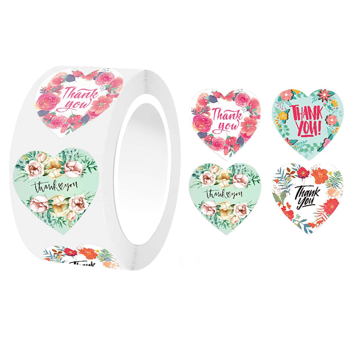 

1roll Letter Graphic Sticker, Multicolor