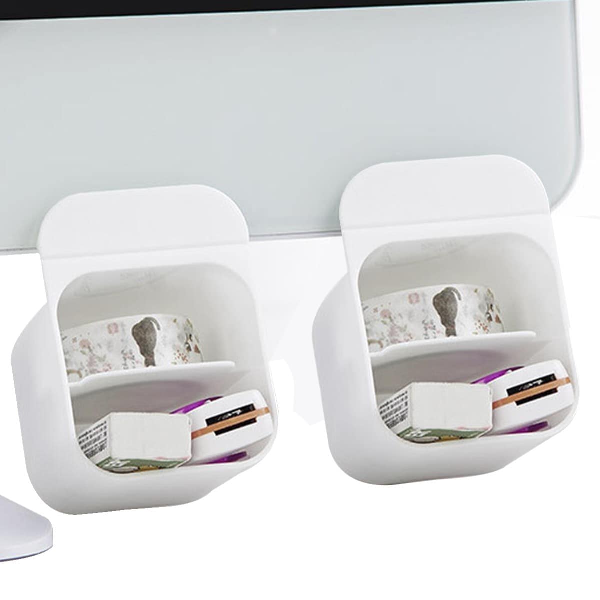 

1pc Random Pen Storage Box, White