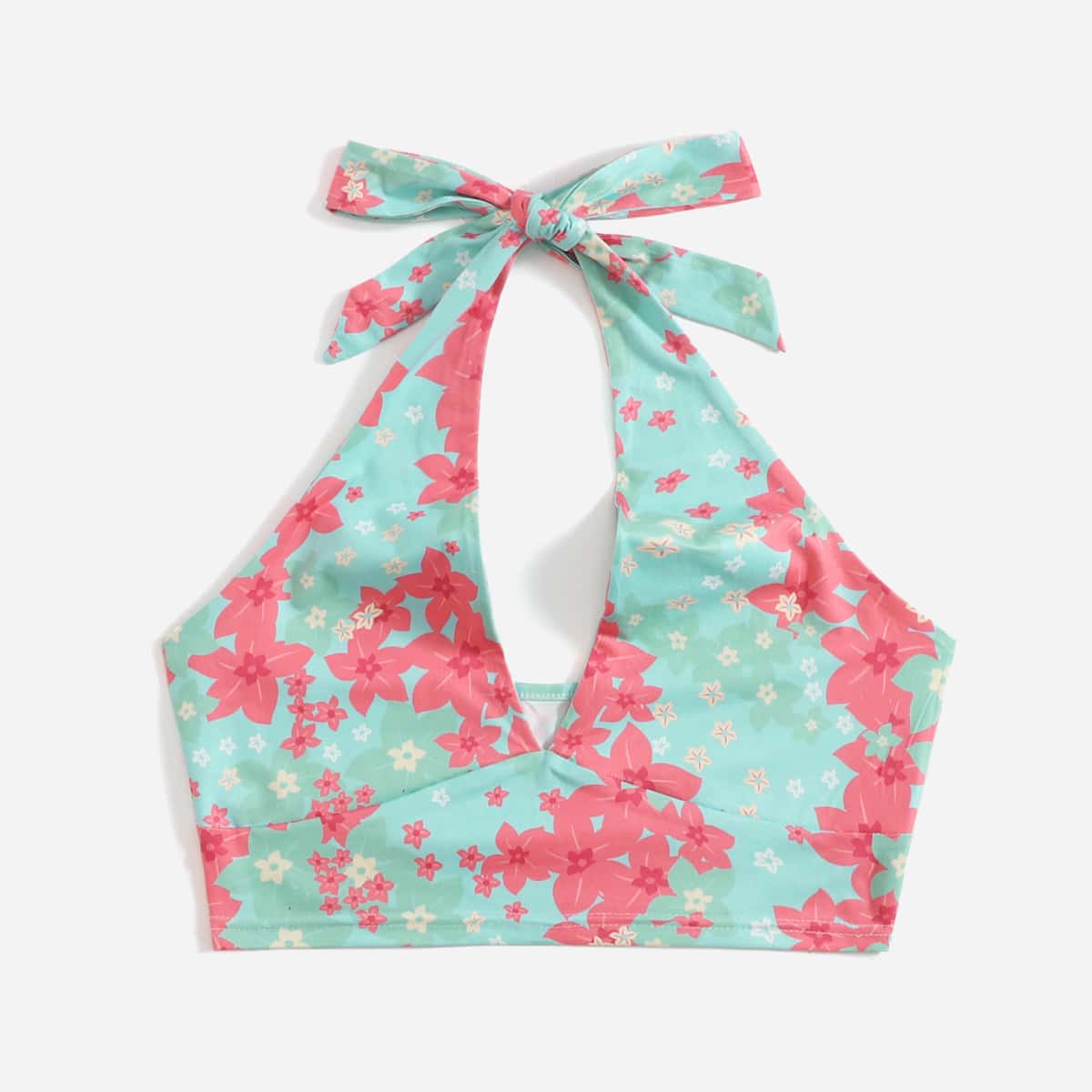 

Floral Print Halter Top, Multicolor