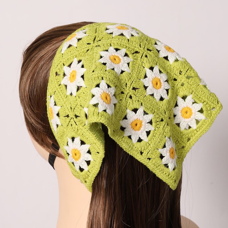

Flower Pattern Crochet Hair Band, Multicolor
