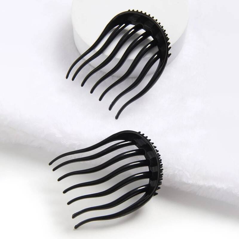 

2pcs Minimalist Hair Pin, Black