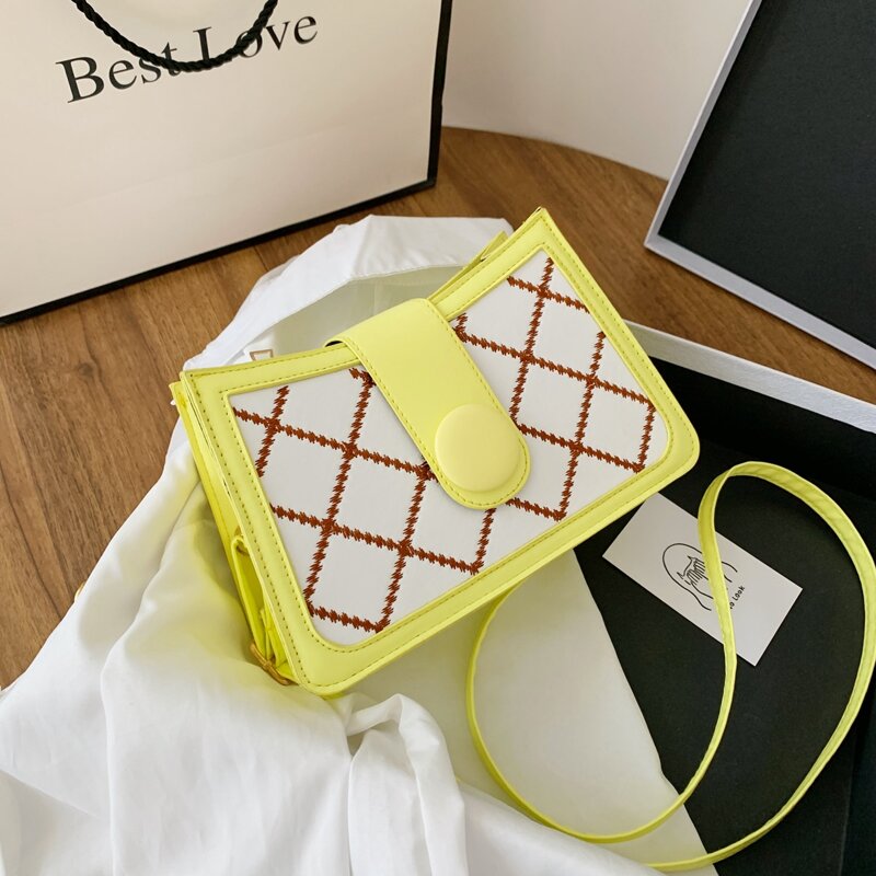 

Stitch Detail Crossbody Bag, Yellow