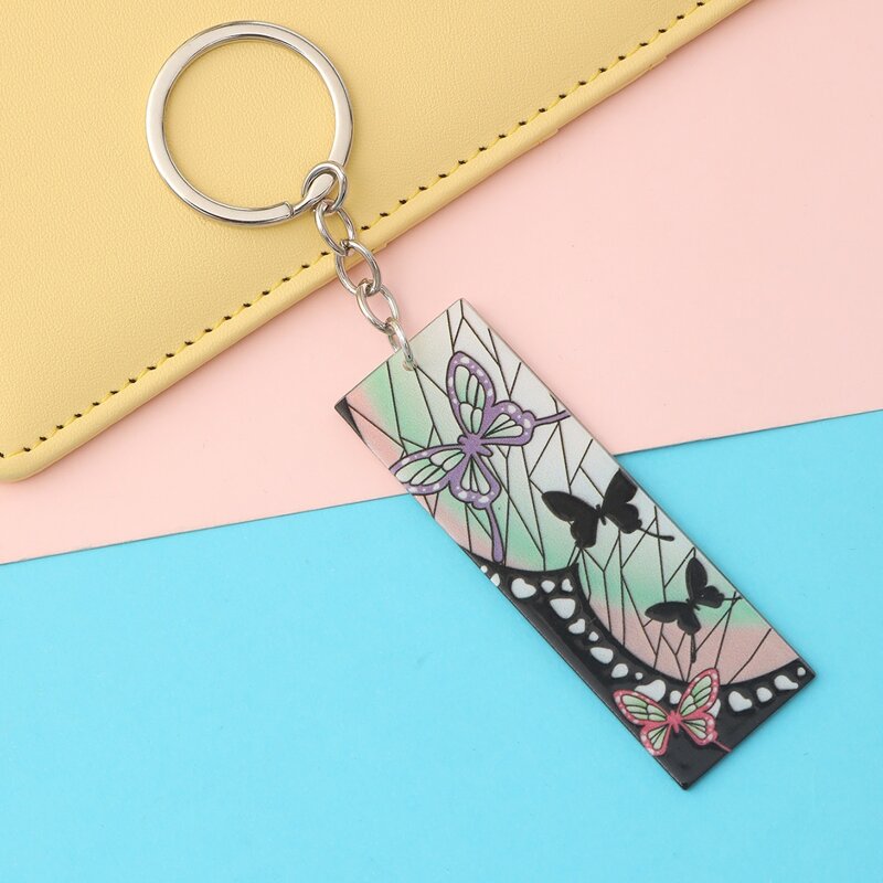 

1pc Butterfly Graphic Keychain, Multicolor