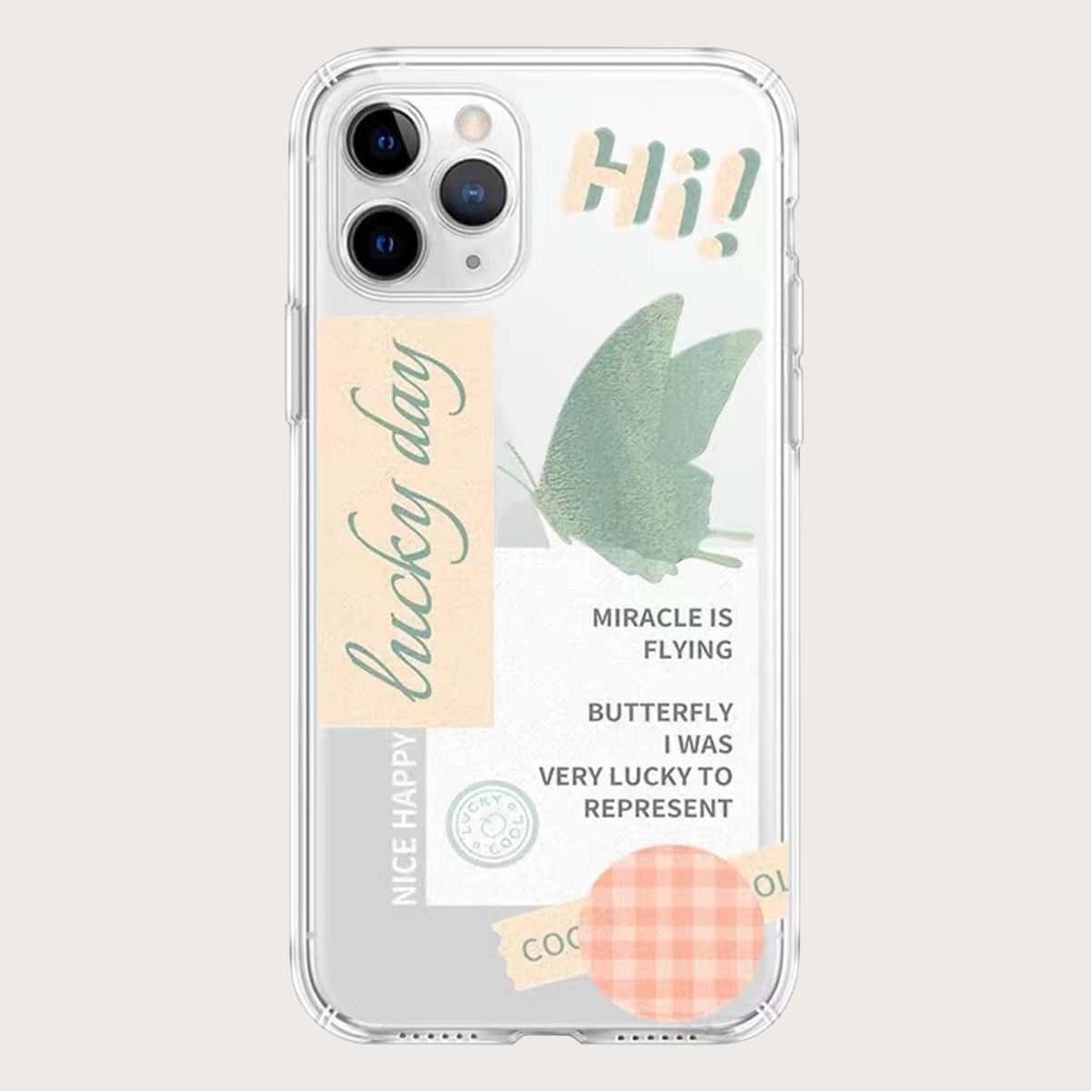 

Letter Graphic Phone Case, Multicolor
