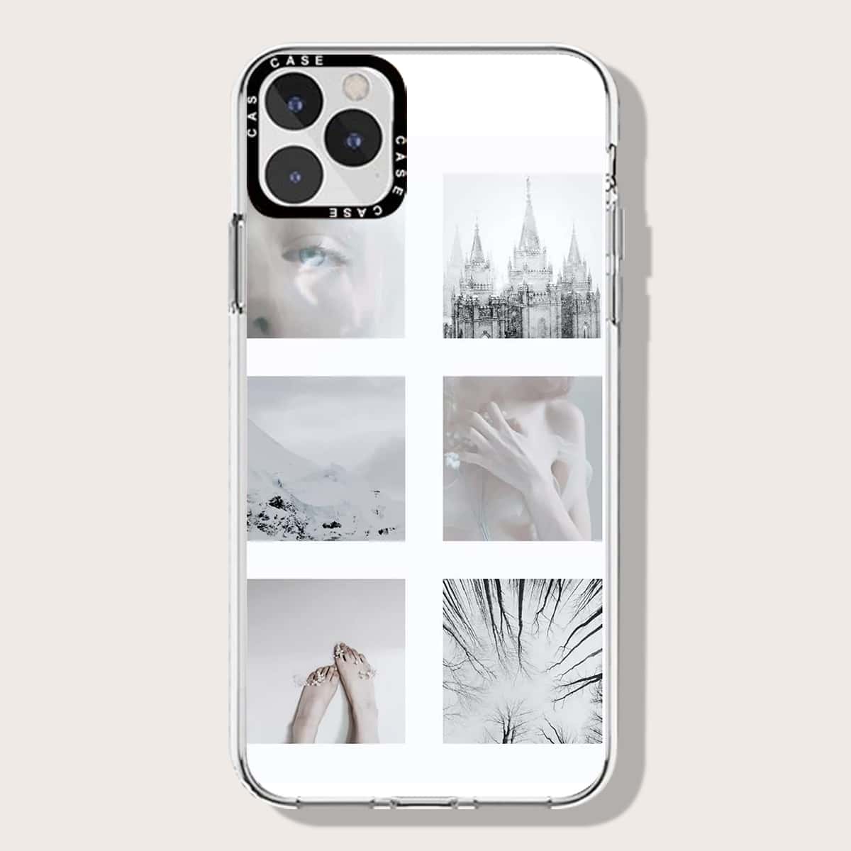 

Castle Print Phone Case, White