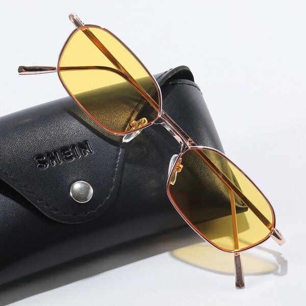 

Men Metal Frame Sunglasses, Yellow