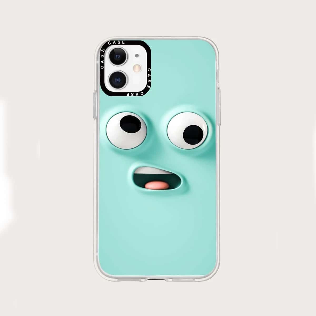 

Cartoon Pattern Phone Case, Green