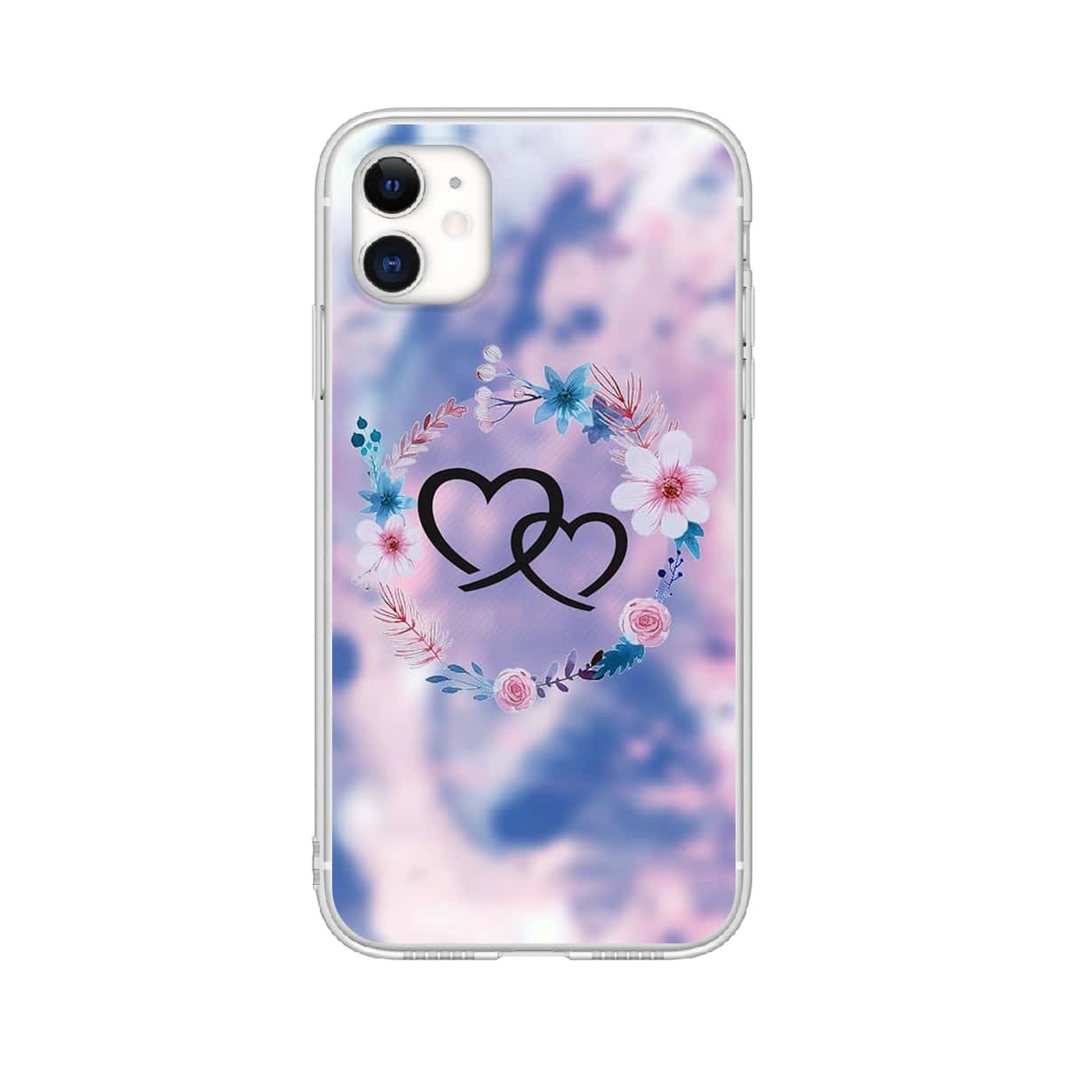 

Heart Print Phone Case, Multicolor