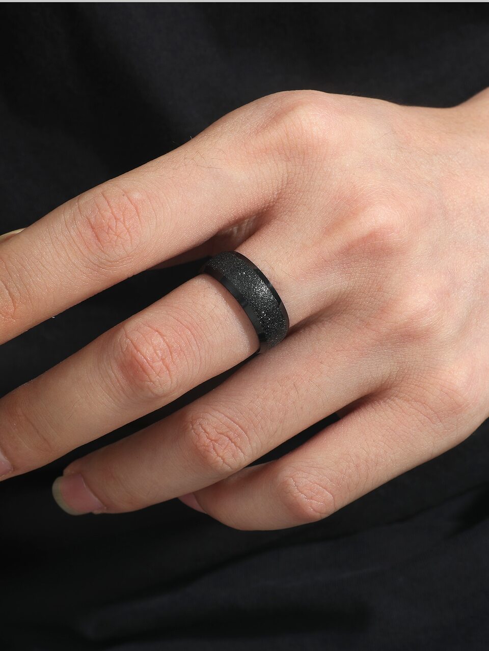 Fashionable and Popular Men Letter Graphic Ring Alloy for Jewelry Gift and for a Stylish Look