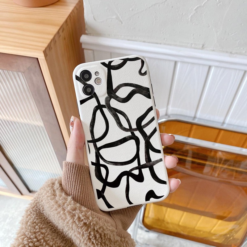 

Graffiti Pattern Phone Case, Black and white