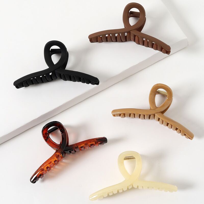

5pcs Minimalist Hair Claw, Multicolor