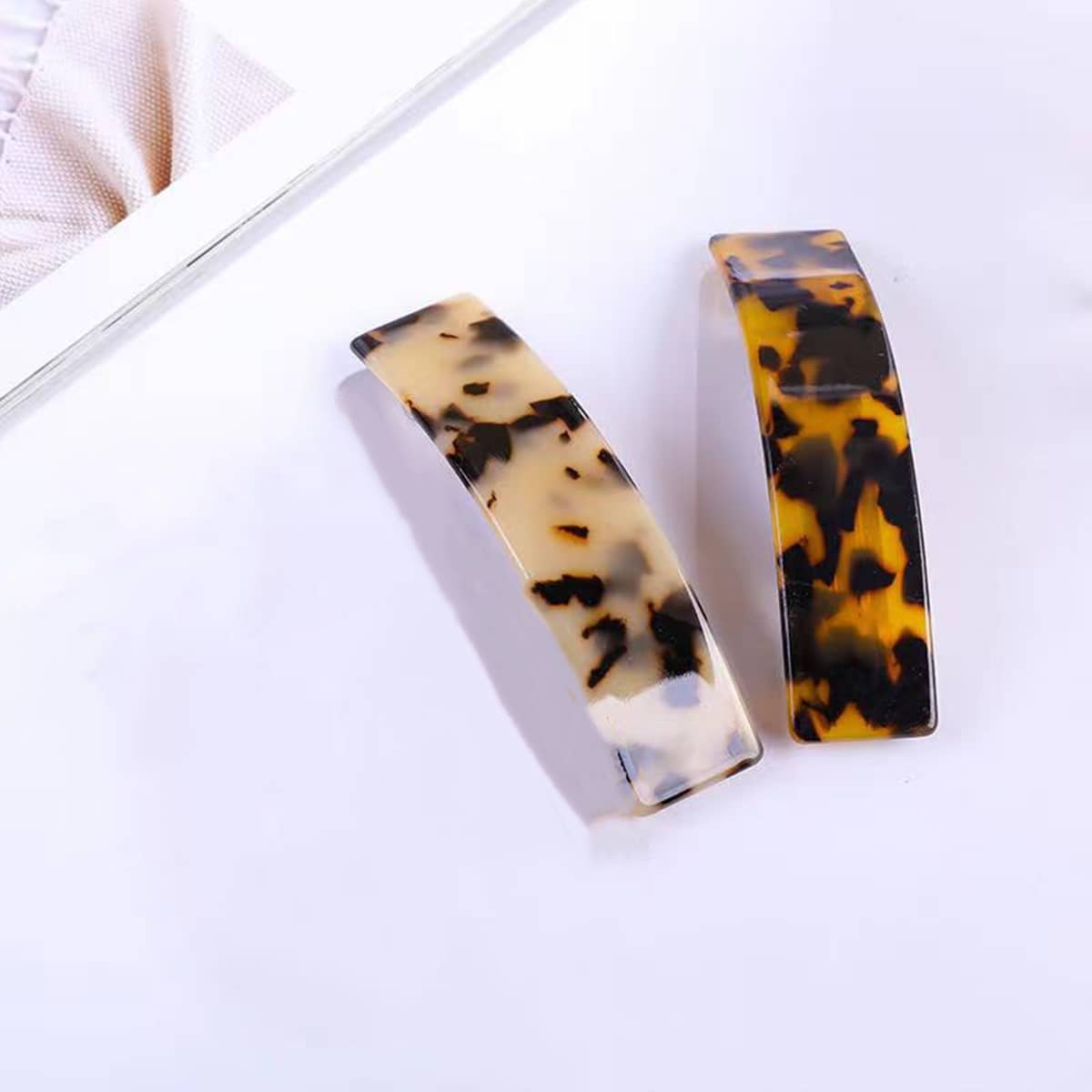

2pcs Leopard Hair Clip, Multicolor