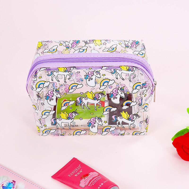 

1pc Random Cartoon Graphic Makeup Bag, Multicolor