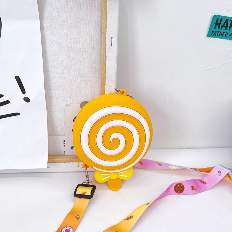 

Mini Lollipop Design Crossbody Bag, Orange