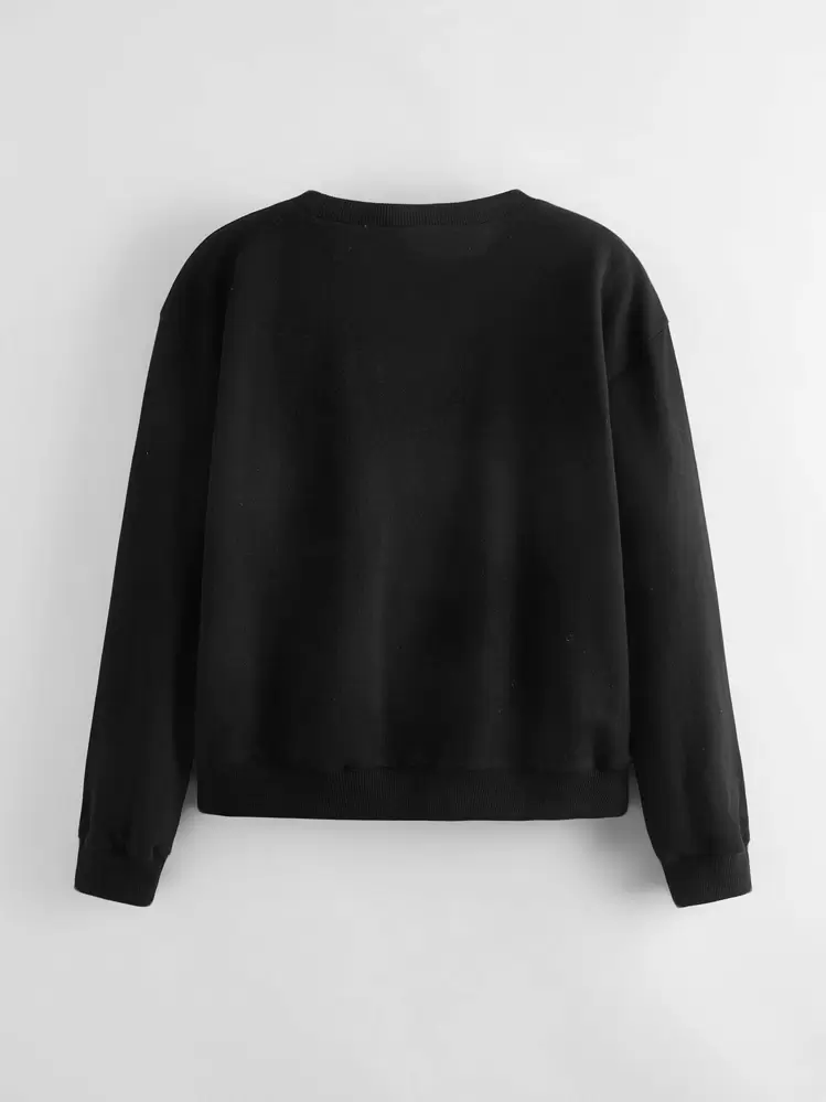 T-shirt SheIn Fille Coton Noir - Taille 11-12 Ans - Cropped - Occasion TBE