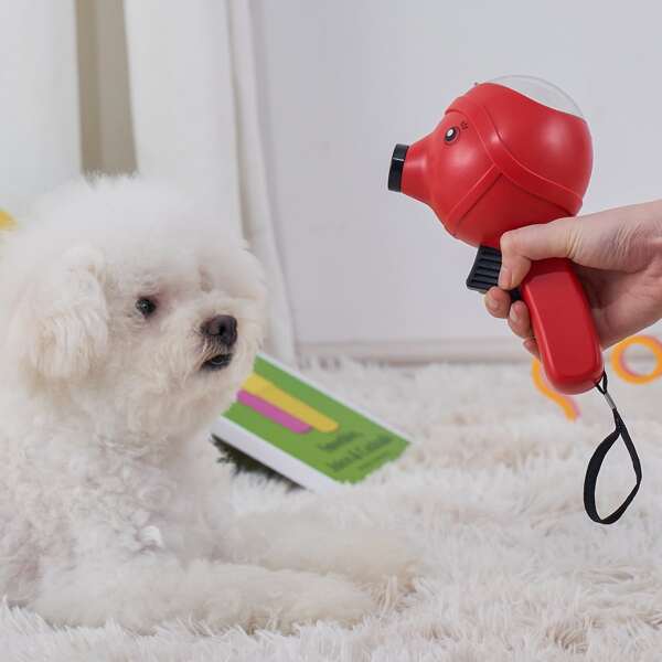 

1pc Pet Training Feeder, Red