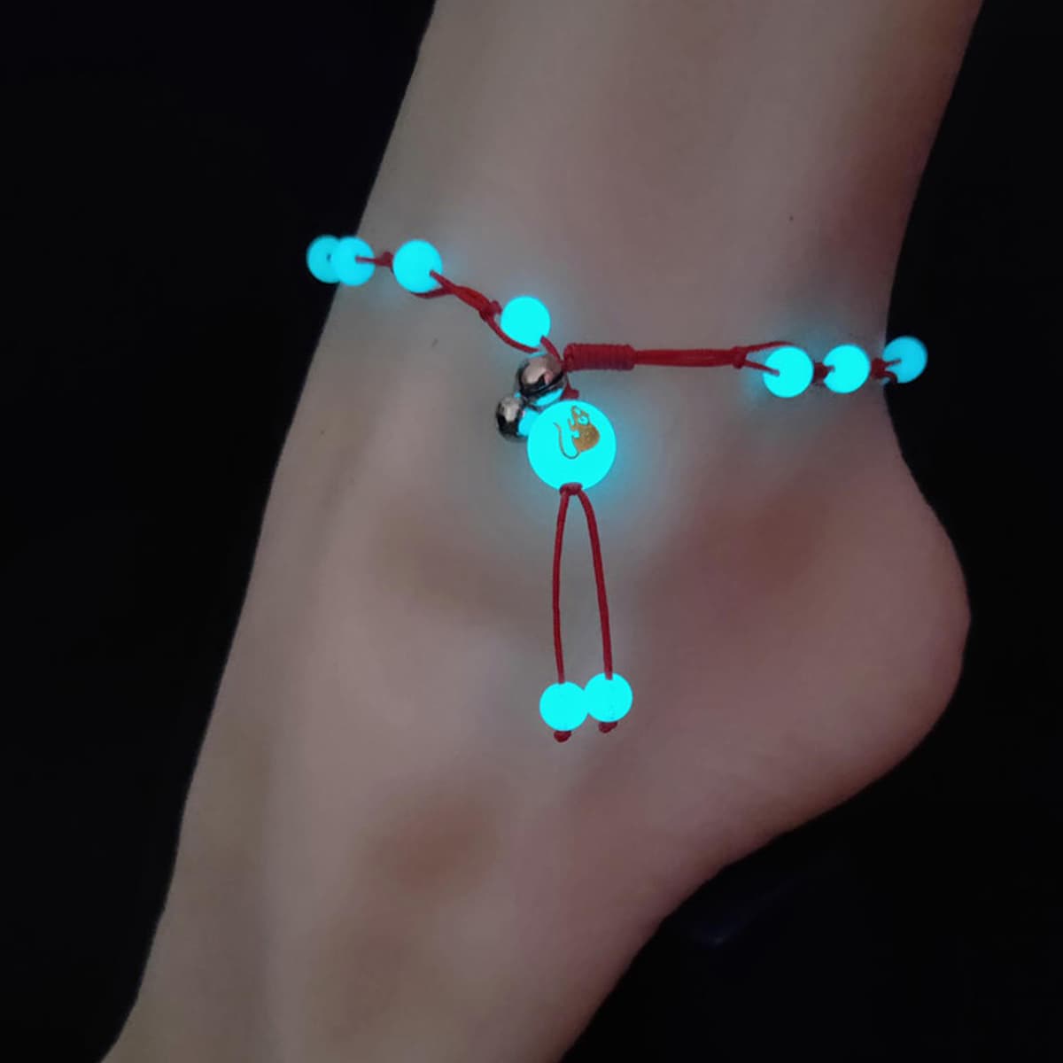 

Luminous Rope Anklet, Beige