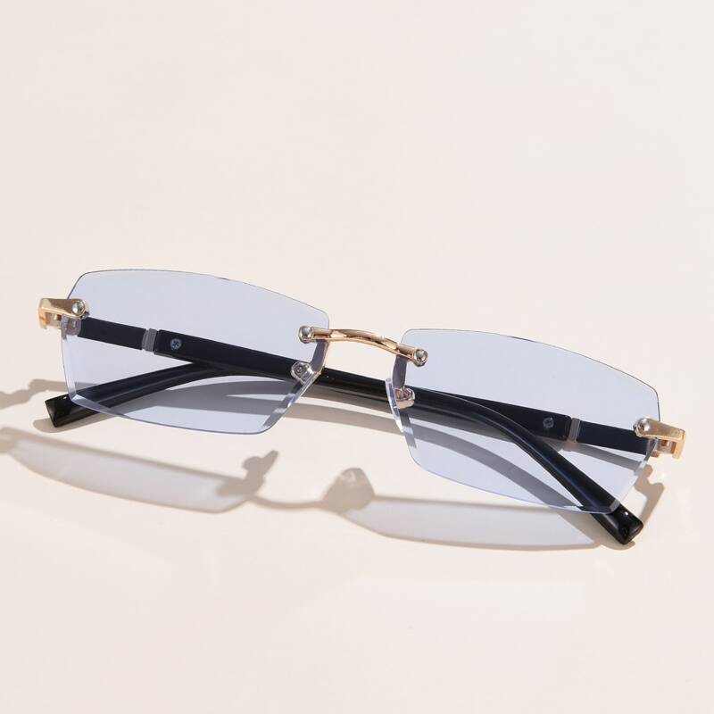 

Rimless Tinted Lens Sunglasses