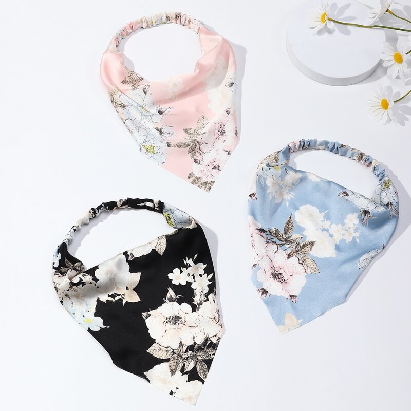 

3pcs Flower Pattern Hair Band, Multicolor