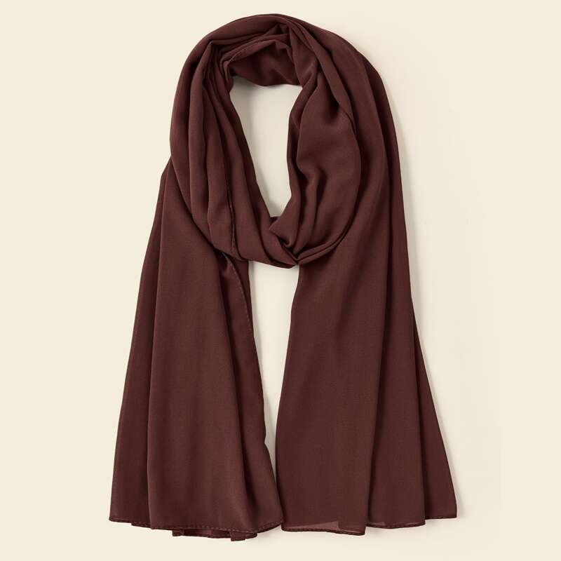 

Minimalist Solid Scarf, Brown
