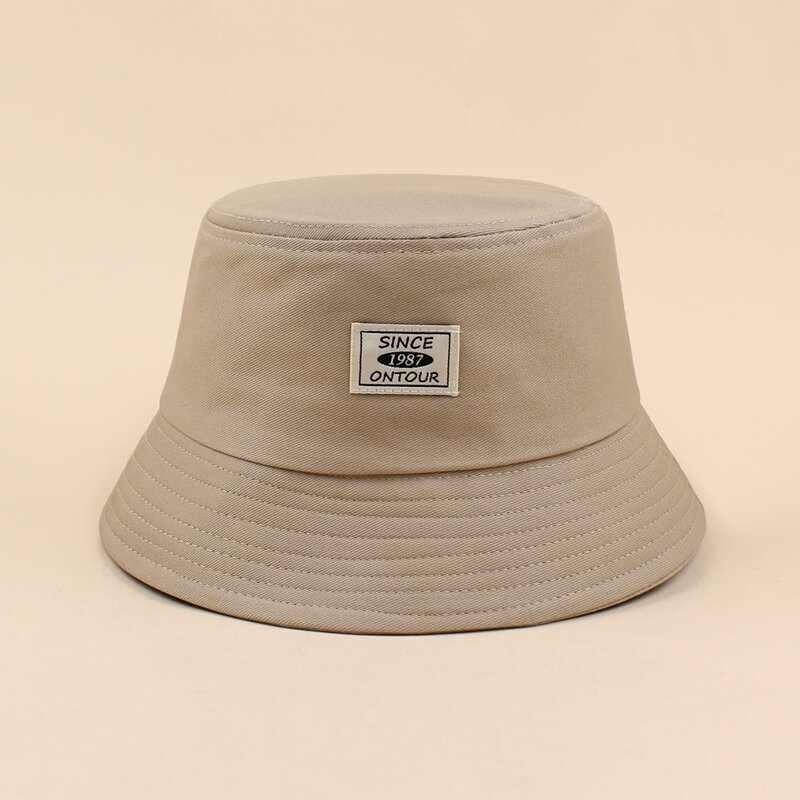 

Letter Label Bucket Hat, Khaki