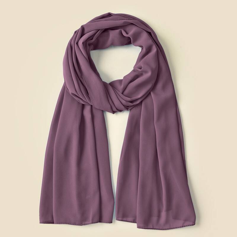 

Minimalist Solid Scarf, Purple