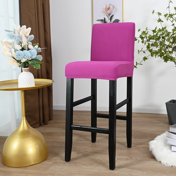 

Solid Color Stretchy Stool Cover, Hot pink