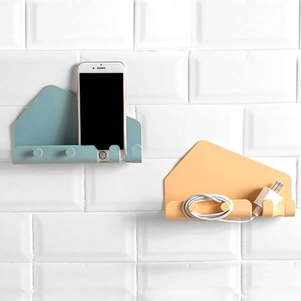 

1pc Random Multifunction Wall Mounted Rack, Multicolor