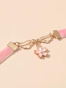 項鍊 - 粉色 - 查看 3