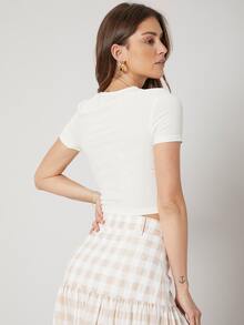 MOTF PREMIUM Top corto - Blanco - Ver 2