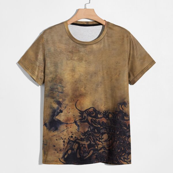 

Men Graphic Print Tee, Multicolor