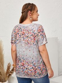 EMERY ROSE Áo thun Plus size Hoa Giải trí - Nhiều màu - Xem 2