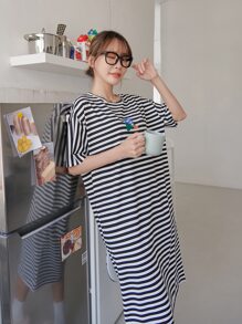 DAZY 卡通和標語圖案睡裙