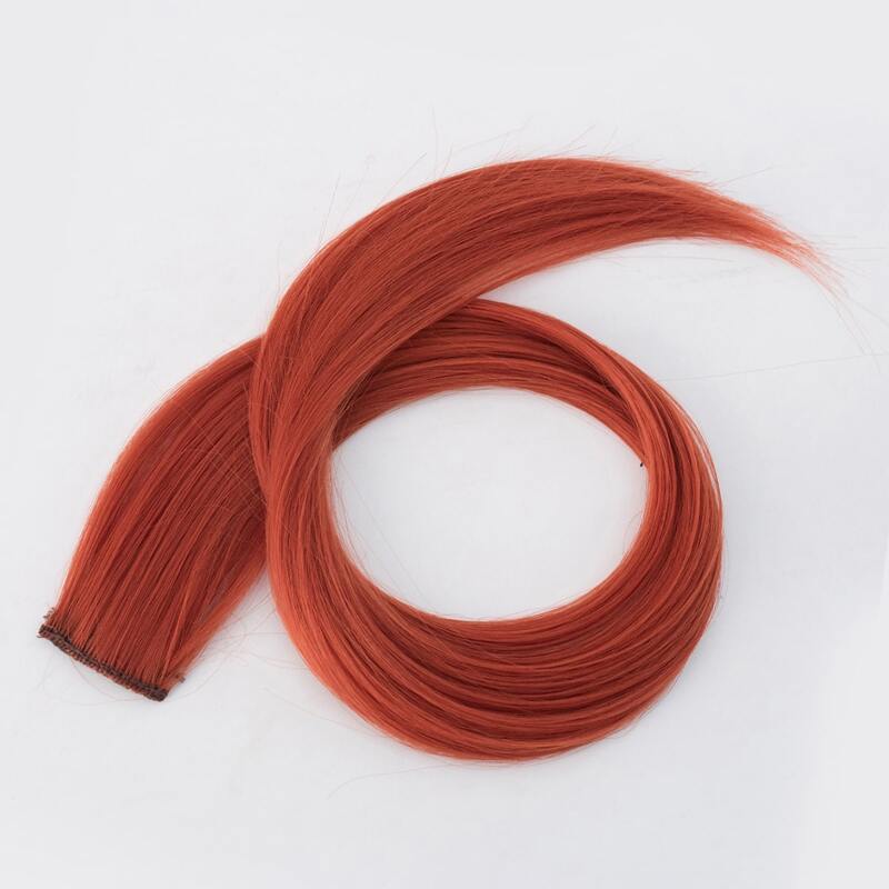 

1pc Long Straight Hairpiece, Orange