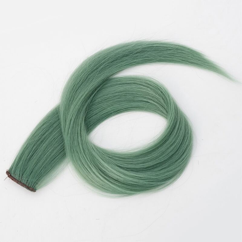 

1pc Long Straight Hairpiece, Mint green