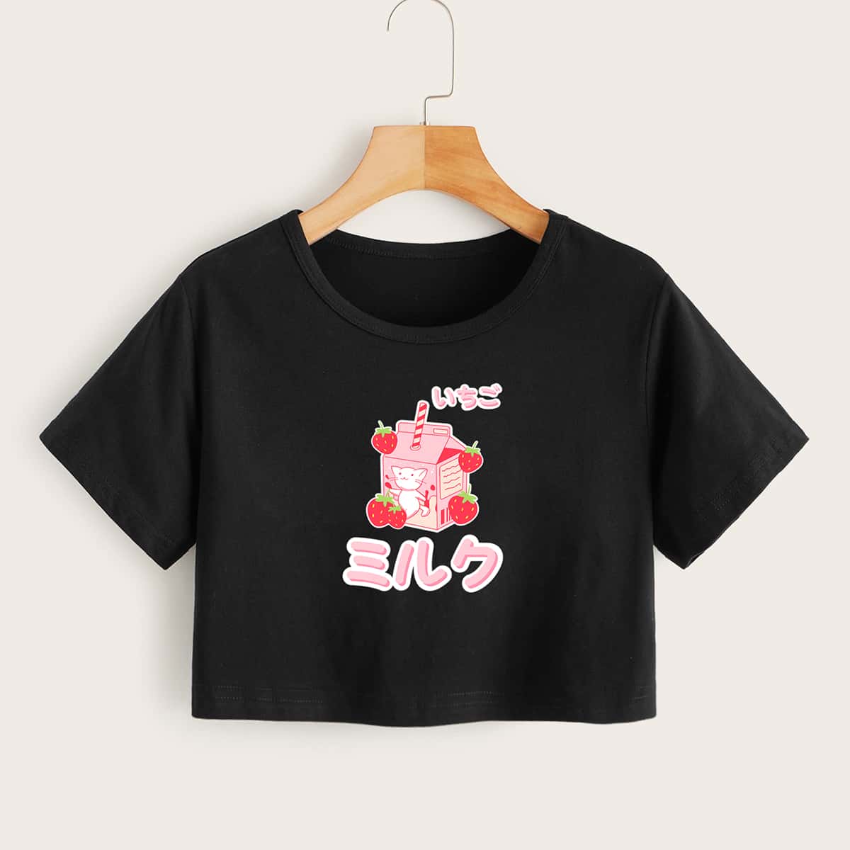

Cartoon Graphic Boxy Tee, Black