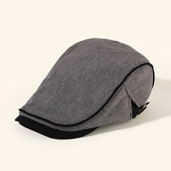 

Men Simple Beret, Dark grey