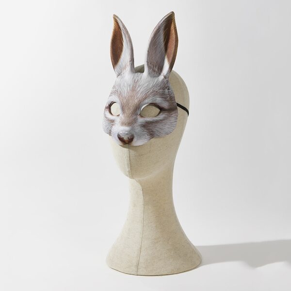 

Rabbit Costume Face Shield, Multicolor