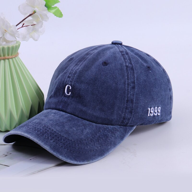 

Letter Graphic Embroidery Baseball Cap, Navy blue
