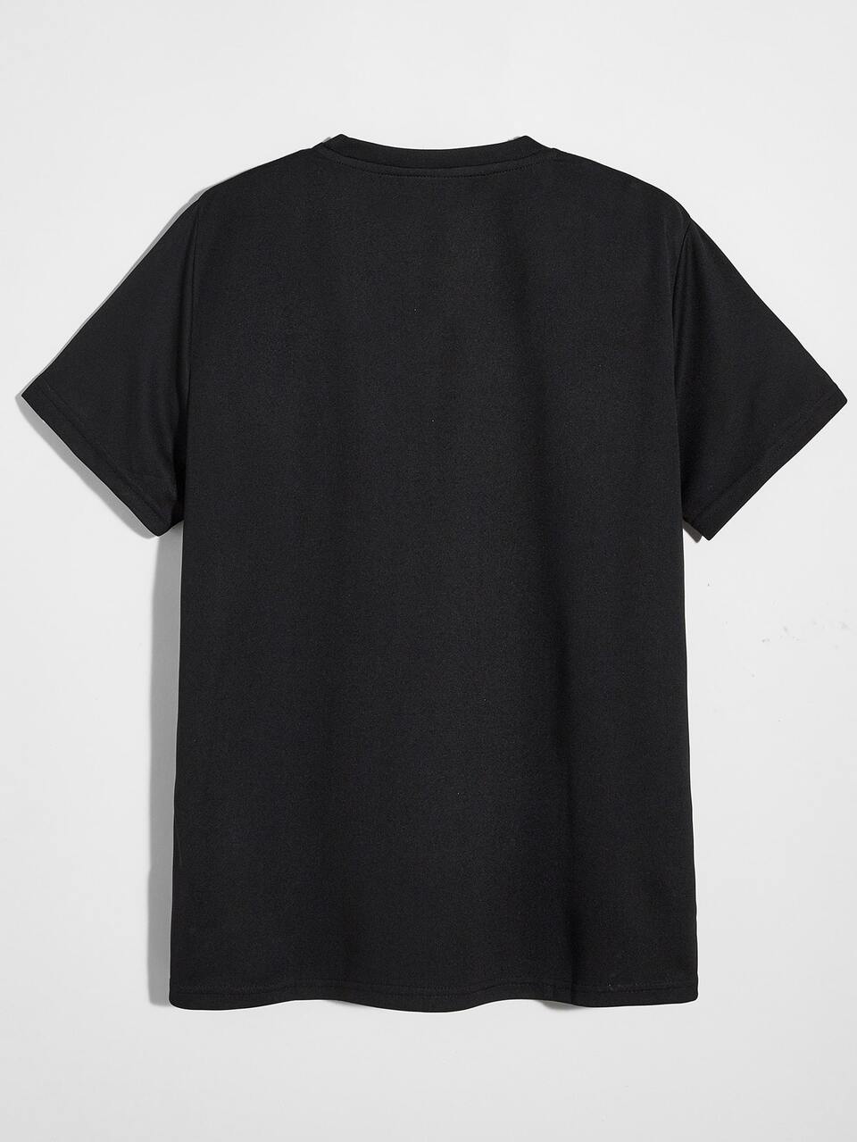 Men Figure & Slogan Graphic Tee