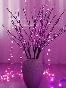 1pc 20-LED Branch Lights, Home Decor Lighting, Bedroom Decor LED Lights, Living Room Decor String Lights, Camping Decor Lights, Balloon Decor Lights, Fairy Lights, Party Decor LED String Lights